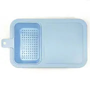Kitchen Plastic Multifunctional Chopping Board with Drain Basket