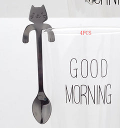 STAINLESS STEEL CAT TEASPOONS