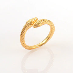 Snake Shape Zircon Ring for Men and Women