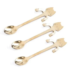 STAINLESS STEEL CAT TEASPOONS