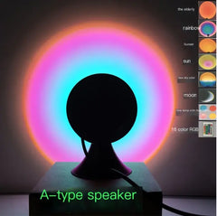 RGB Sunset Projection Lamp for Ambient Lighting