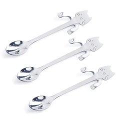 STAINLESS STEEL CAT TEASPOONS